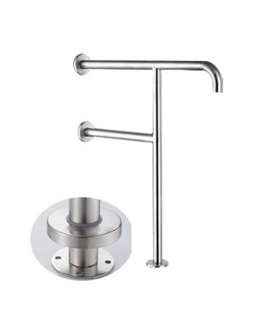 Anti-Slip Handrail Toilet Grab Handle Floor Grab Bar Toilet Support Rail Bathroom Armrest Shower Anti-skid Safety Handle Elderly Disabled