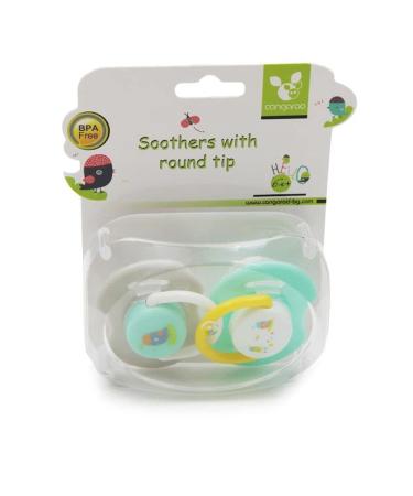 Moni Pacifier 6+ Months - Round Silicone & PP (2 Pieces) | Optimal Comfort for Babies | International Shipping Available - Buy Online on GoSupps.com