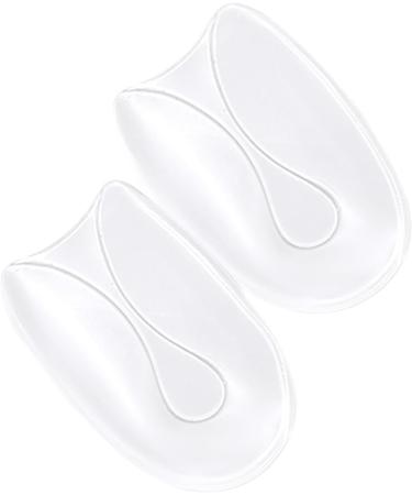 2-Pack U-Shaped Silicone Gel Heel Cups Heel Pads for Plantar Fasciitis Heel Spurs and Heel Pain Foot Care