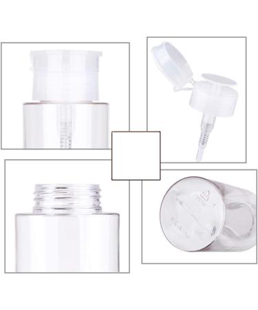 3-Piece 150ml Pump Dispenser Set - Refillable Transparent Bottles for Shampoo Cleaners and Liquid Soap - Buy Online on GoSupps.com