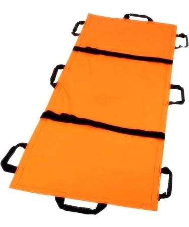 Foldable Portable Rescue Stretcher Simple Multifunctional Multifunctional Thickened Nylon Fabric Stretcher 8 Soft Handles Foldable Soft Oxford First Aid Stretcher