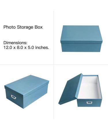 novelinks Photo Case 4x6 Storage Box - 10 Inner Picture Containers | Photo Organizer Craft Keeper (Sky Blue) - 1 Pack - Buy Online on GoSupps.com