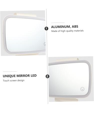 minkissy 1pc Car Vanity Mirror Automobile Makeup Mirror Vanity Sun Visor Mirror Auto Cosmetic Mirror Car Sun Visor Clip-on Vanity Mirror White Touch Aluminum Mirror Shade Car Travel - Buy Online on GoSupps.com