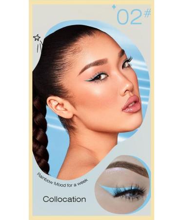 Eyeliner smudge-proof waterproof color eyeliner easy to color long-lasting fast-drying ultra-fine eyeliner (2) - Buy Online on GoSupps.com