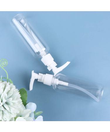 Lurrose 4-Piece Travel Bottles Set | Refillable 100ml Pump Dispenser Shampoo Donor | Ideal for Travel & Business Trips - Black & White - Buy Online on GoSupps.com