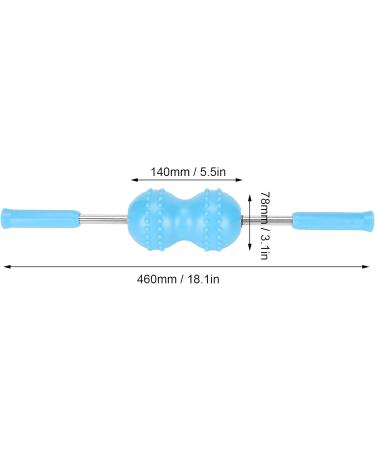 Fascia Muscle Roller - Dual Ball Deep Tissue Massage for Pain Relief | Perfect for Legs & Neck - Buy Online on GoSupps.com
