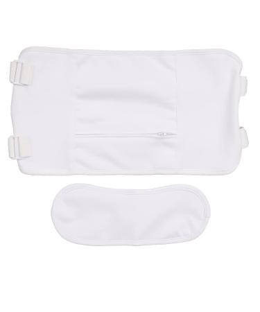 Castor Oil Wrap Set - White Reusable & Washable Compress for Inflammation Relief | International Shipping - Buy Online on GoSupps.com