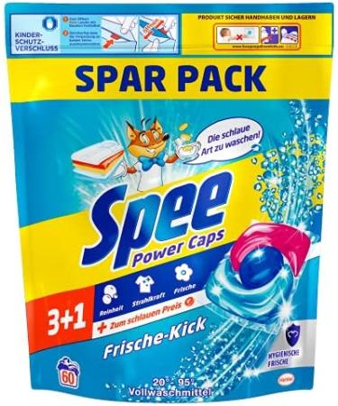 Spee Power Caps Fresh Kick 3+1 - 120 Wash Loads of Full Detergent for Purity Radiance & Hygienic Freshness | International Shipping Available - Buy Online on GoSupps.com
