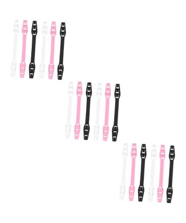 Minkissy 18 Stk Elastic mask band buckle ear extension rope adjustable trailer coupling children's earrings Face cover rope extension ear rope mouth disposable length