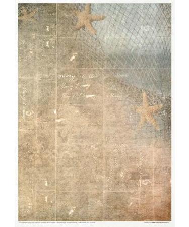 ITD Collection A4 Decoupage Rice Paper Sheet RP039 - Nautical Expedition Design - Buy Online on GoSupps.com