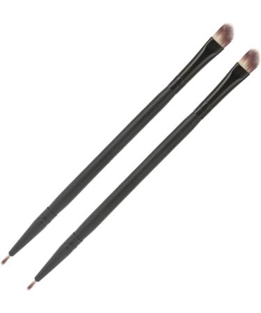 Professional Double Ended Eye Shadow Brush Makeup Tool for Easy Application Made of Fibers - Buy Online on GoSupps.com