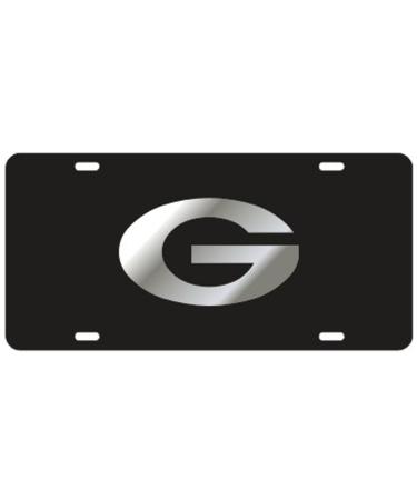 Craftique Georgia Bulldogs Black Laser Cut License Plate - Mirror G