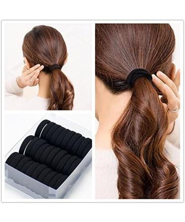 Buy Oyfel Elastic Hair Ties - Black 20-Piece Ponytail Holders for Girls Women Toddlers & Children - Colorful Spiral Hair Bands - Buy Online on GoSupps.com