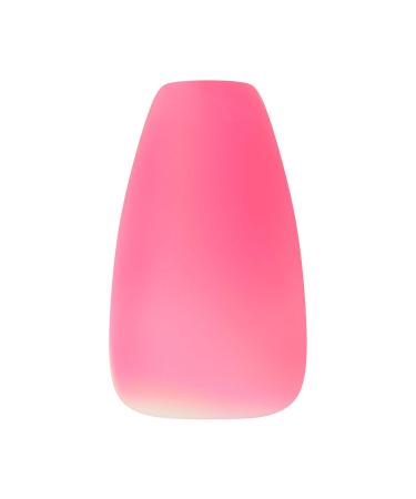 KISS Gel Fantasy Press On Nails - Pink Coffin Shape | Includes Glue 28 Nails Manicure Stick & Mini File | Fun & Jelly Design - Buy Online on GoSupps.com