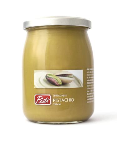 Pisti Cream of Pistachio from Sicily 21.2 Ounce (600g) | Artisanal Italian Nut Spread | Enjoy with Bread and Biscuits