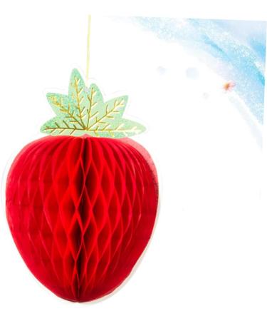 TOPBATHY Lantern Decor 3pcs Decorate Honeycomb Tissue Gift Strawberry Child Tissue Pom Poms As Shownx3pcs 15.5cm*22.5cmx3pcs - Buy Online on GoSupps.com