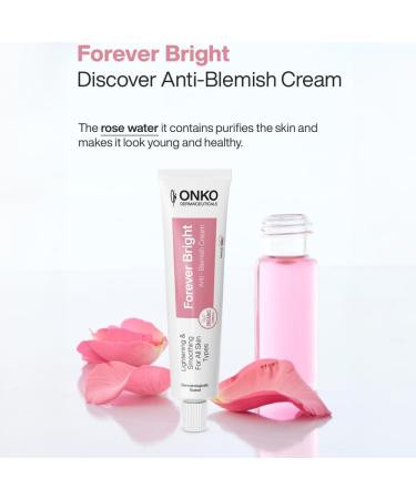 ONKO DERMA'CEUTICALS ONKO DERMACEUTICALS Forever Bright AntiBlemish Cream advanced skin care hyaluronic acid moisturizer and acne treatment corrective serum for dark spots 40 ml - Buy Online on GoSupps.com