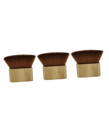 Frcolor 3st vintage shaving brush Salon shaving brush cleaning devices Razor brush made of wood salon hair hair cleaning in the salon hairdresser shaving brush T-tool The face brush bamboo