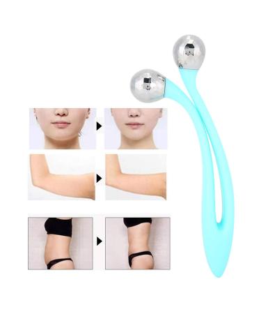 3D V-Shaped Double Ball Facial Massager - Skin Tightening Beauty Tool for Radiant Skin - Buy Online on GoSupps.com