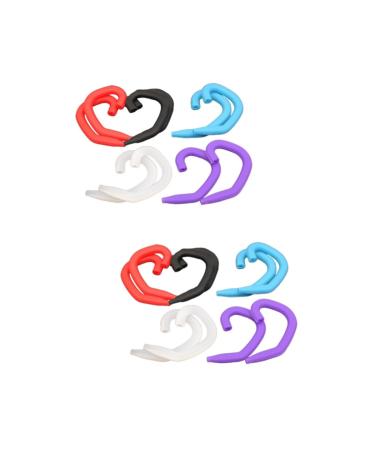 Beaupretty 20 pair of masked ears ear protector ear cable buckle headgear Belt mask tapes hanging for ear masks ear masking hooks hanging hook hooked 5x3cmx2pcs