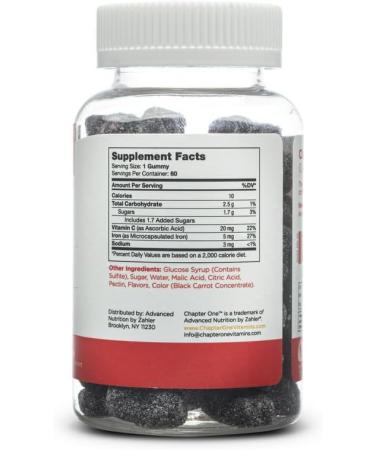 YHN Chapter One Iron Gummies - 60 Delicious Iron Gummy Vitamins - Buy Online on GoSupps.com