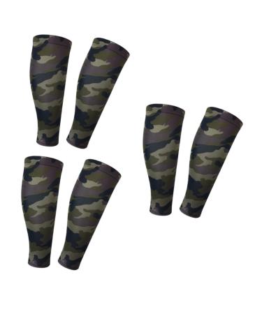 Healeved 3 Pairs Compression Leg Sleeve Calf Support Brace Compression Socks Sports Calf Compression Sleeve Breathable Running Calf Sleeve Football Leggings Men and Women