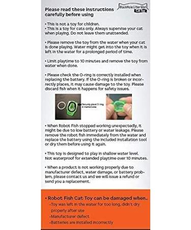 Interactive Swimming Robot Fish Toy for Cat with LED Light (4 pcs) BlackHole Litter Mat Cat & Dog Toy to Stimulate Your Cat's Hunter Instincts - Buy Online on GoSupps.com