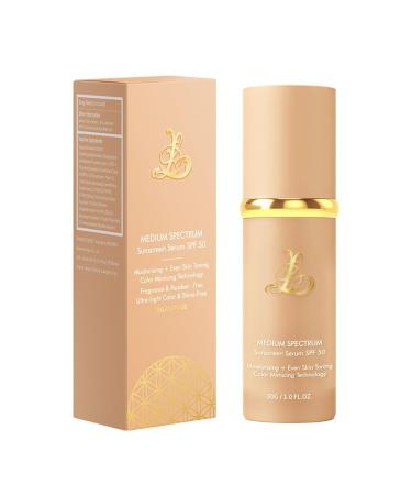 LYFDMHDP 4-in-1 Smart Foundation SPF 50+ 30s Color Adapting 24H Waterproof & Sweatproof Gym Makeup Lightweight Hydrating (Light Spectrum 30 ml) (1pc)