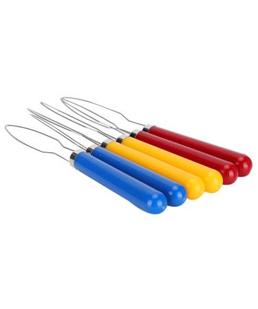 Wire Loop Button Hook Accessories Embroidery Elastic Band Tool Tools Sewing Quick 6pcs Faster Belt Threader Rubber Band Needlework Stitching Latch Hook Supplies