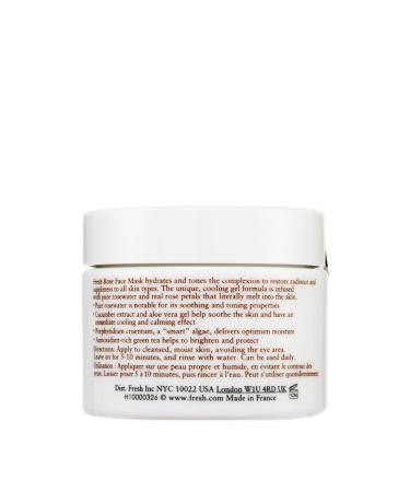 Fresh Rose Face Mask 3.3 oz - Hydrating & Soothing | International Shipping Available - Buy Online on GoSupps.com