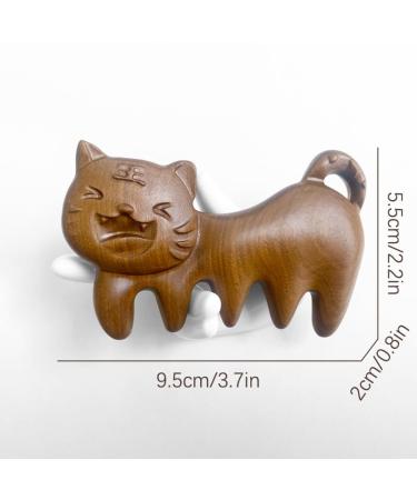 Buy Tiger Sandalwood Gua Sha Comb - 5-Finger Wide Tooth Massage Tool for Scalp & Body - Natural Acupressure Gift for Men & Women - International Shipping Available - Buy Online on GoSupps.com