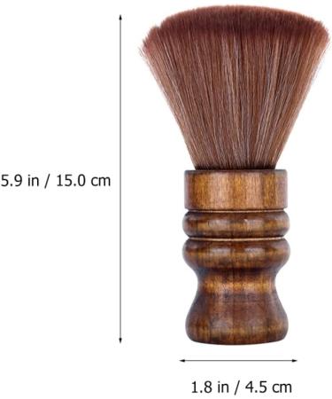 minkissy 1pc Hair Brush Barber Brush Cleaning Sponges Mini Neck Duster Barber Neck Brush Soft Shaving Hair Sponge Neck Cleaner Hair Shaving Brush The Face Care Brush Wood Handle 15X4.5X4.5cm As Shown - Buy Online on GoSupps.com