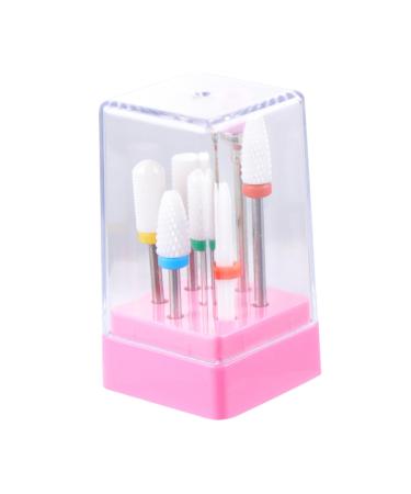 1 Set ceramic polishing bits Carbide Cuticle Cleaner nail file bits nail Art grinding head electric nail file Rotary acrylic nail tools nail drill tool Drill set to rotate ceramics