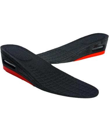 FRCOLOR Height Increase Insoles for Men | Athletic Shoe Inserts & Heel Support | Invisible Black Shoe Lifts - Buy Online on GoSupps.com