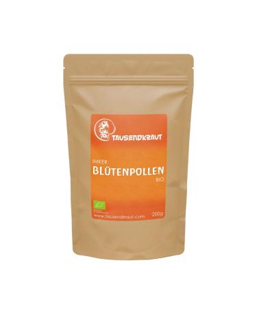 Tausendkraut Mille Herbes - Premium Flower Pollen - 200 g - Certified Organic Quality - Superfood - Natural and Sustainable - Certified Bee Quality - German Brand
