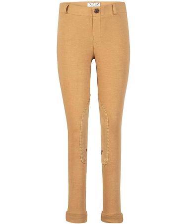TuffRider Girl's Starter Lowrise Pull-On Jods Breech 6 Sand - Comfortable and Stylish Equestrian Riding Pants for Girls - Buy Online on GoSupps.com
