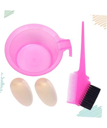 FRCOLOR 4 Sets Hair Dye Bowl Hair Paint Brush Hair Salon Tool Hair Dyeing Supplies Hair Coloring Brushes Hair Dyeing Comb Hair Dyeing Brush Hair Coloring Kit Baking Oil Inverted Film Pink - Buy Online on GoSupps.com