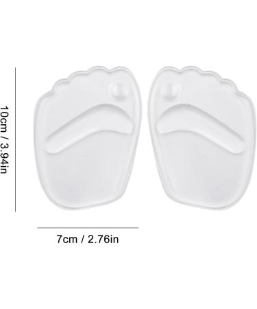 Forefoot Cushion - Ergonomic Midfoot Supports | Comfortable Insoles for Sneakers Boots & Sandals | 2 Pairs Transparent - Perfect for Sweaty Feet - Buy Online on GoSupps.com