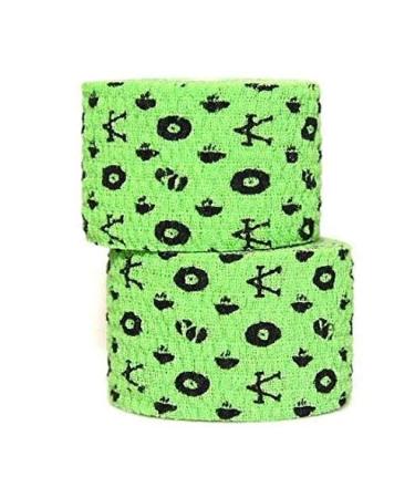 Caffeine and Kilos Dedicated Thumb Tape | Stretchy | No Scissors Required | Weightlifting Tape | Tape for Weightlifters | Athletic Hook Grip Tape (Volt Green) Neon Green