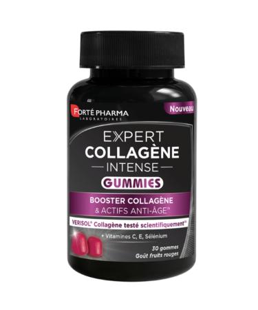 Forté Pharma - Expert Collagen Intense Gummies | Anti-Aging Dietary Supplement against Signs of Aging | Collagen, Vitamins C E, Selenium | Skin Firmness | 30 gummies, 2-4/day