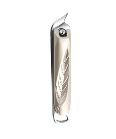 CHJHJKG Nail Clippers (Beauty) Slanted Tip Slanted Nail Clippers Cutter Oblique Cuticle Scissors Trimmer Remover with File Manicure Tool(Gold)