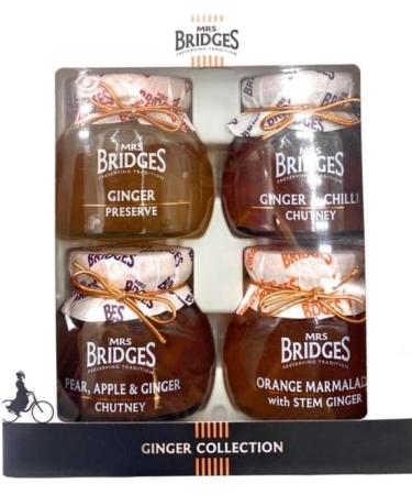 Mrs Bridges Ginger Collection 4 Jar NEW CONTENTS Pear Apple & Ginger. Ginger preserve Ginger & Chilli & Orange Marmalade & Ginger - Buy Online on GoSupps.com
