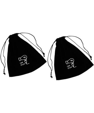 Didiseaon 10 Pcs Velvet Bag Travel Makeup Bag Hair Dryer Bag Hair Dryer Storage Hairdryer Bag Black Flannel 30.00X26.00X0.50CMx5pcs Blackx5pcs - Buy Online on GoSupps.com