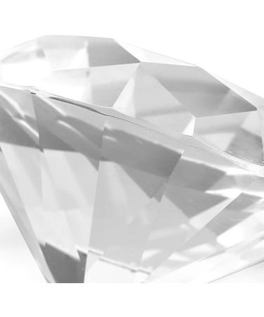2 Colors Nail Art Glass Display Nail Art Display Glass Crystal Diamond Hand Model Shoot Ornament Manicure Accessories(White) - Buy Online on GoSupps.com