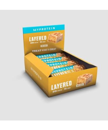 Myprotein Layered Protein Bar 12 Bars White Gold White Gold 12 Pack - Buy Online on GoSupps.com