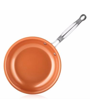 WIPPWER Saucepan 8/10/12 Inch Skillet Frying Pan with Ceramic Coating Induction Cooking Frying Pan Oven Dishwasher Safe Saucepan Wok (Color : 12 Inches)