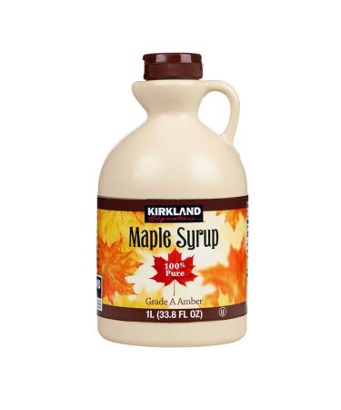KIRKLAND Kirkland Maple Syrup 100% Pure & Natural Grade A Strong Taste 1 Litre (Box of 1)