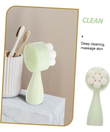 OHPHCALL Face Brush Silicone Exfoliating Pad Facial Cleaning Brush Face Massage Brush Travel Shave Soap Face Scrubber Brush for Massaging Skin Face Wash Silica Gel Household Facial Cleanser - Buy Online on GoSupps.com