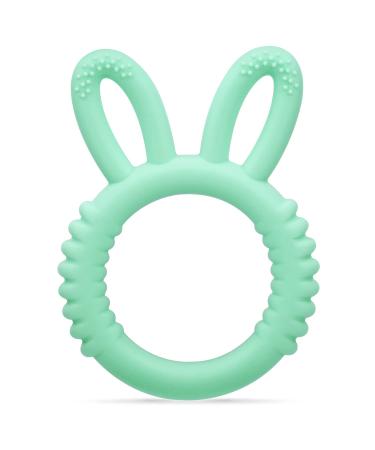 Bite ring for babies bpa - free baby bite ring toy baby nom dental aid for babies from 3 months - bite ring for babies in green min