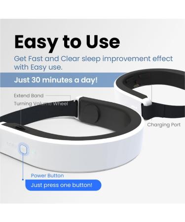 Insomnia Relief Device - Brain Care Headset for Sleep Improvement Stress Relief & Enhanced Concentration | 40Hz Gamma Wave & Bone Conduction - Buy Online on GoSupps.com